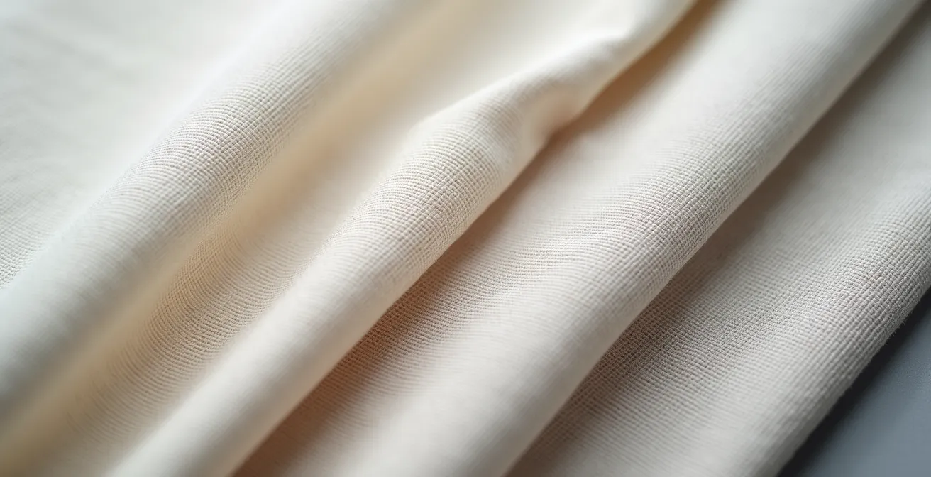 Comparaison de trois échantillons de toile de coton d'épaisseurs différentes